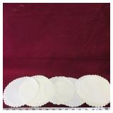 Set Of 8 Linen Coasters (Vintage)