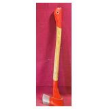 Painted Single-Bit Fire Axe (Vintage) (28" Long)