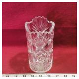 Crystal Cut Glass Vase (6 1/2" x 3")