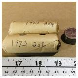 Large Lot Of 1973 Canadian RCMP 25 Cent Coins