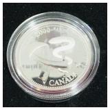 Sterling Millennium Canadian 25 Cent Coin & Case