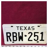 Texas License Plate (Vintage)