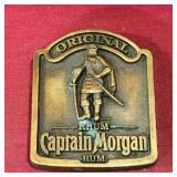 Brass Captain Morgan Rum Belt Buckle (Vintage)