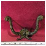 Hall Tree Double Coat Hook With Lion