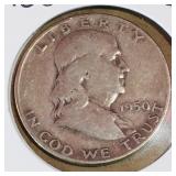 1950 US Half-Dollar Coin