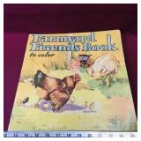 Farmyard Friends 1936 Childrens Coloring Book