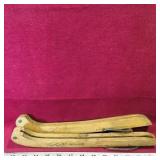Wooden CCM Ice Skate Blade Covers (Antique)