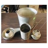 Pail & Assorted Items (Vintage)