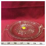 Handled Glass Serving Dish (Vintage)