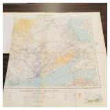 Fredericton - Moncton NB Partial Canvas Map