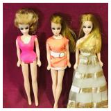 Lot Of 3 Dolls (Vintage) (6" Tall)