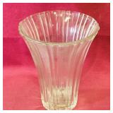 Large Glass Flower Vase (Vintage)