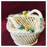 Decorative Ceramic Basket (Vintage)