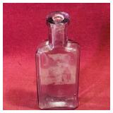 Amethyst Color Glass Bottle (Antique)