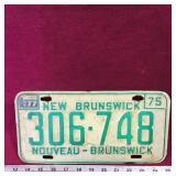1975 New Brunswick License Plate