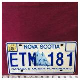 2012 Nova Scotia License Plate