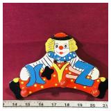 Painted Wooden Wall Mount Childrens Coat Rack