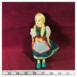 Vintage Doll (Made In Italy) (6 1/4" Tall)