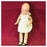 Chalkware Doll (Antique) (5" Tall)