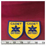 Lot Of 2 Canadian Centennial Cadet Patches