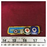 Lot Of 4 Assorted First Aid Pins (Vintage)