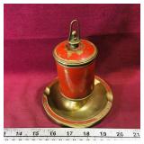 Brass Ashtray With Cigarette Holder (Vintage)