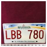 Unused New Brunswick License Plate (Sealed)