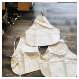Set Of 3 Cotton Shop Aprons (Vintage)