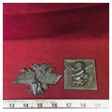 Lot Of 2 Metal Wall Decorations (Vintage) (Small)