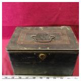 Harry W. DeForest Tin Tea Cash Box (Antique)