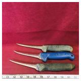 Lot Of 3 Assorted Knives (10" Long)