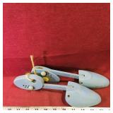 Pair Of Painted Wooden Shoe Stretchers (Vintage)