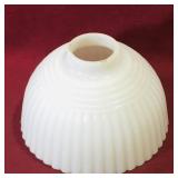 Milk Glass Light Cover (Vintage) (3 1/4" x 5")