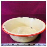 Enamelled Bowl (Vintage) (3" x 9 3/4")