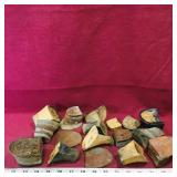 Lot Of Assorted Wooden Shoe Heels (Antique)