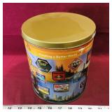 Scouts Canada Tin Popcorn Container