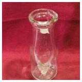 Unmarked Glass Half-Pint Milk Bottle (Vintage)