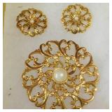 Brooch & Earrings Set (Vintage)