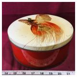 "Bird Of Paradise" Tin Container (Vintage)