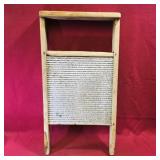 Wooden & Enamelled Washboard (Antique)