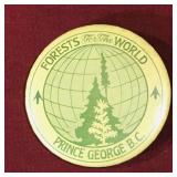 "Forests Of The World" Prince George BC Button