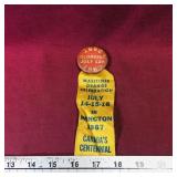 1967 Centennial Moncton NB Button & Ribbon