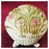 Ceramic Shell Dresser Container (Vintage)