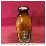 Northland Farms Amber Glass Quart Milk Bottle