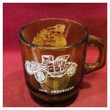 Classic Automobiles Amber Glass Mug