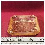 Pink Glass Ashtray (Vintage)