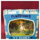 1961 Louis Marx Flintstones TV Scene Diorama
