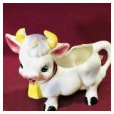 Ceramic Cow Creamer (Vintage) (Made In Japan)