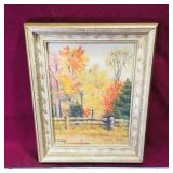Framed F.Dodge Watercolor Painting (Vintage)