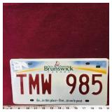 Unused New Brunswick License Plate (Sealed)